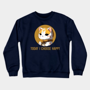 today I choose happy Crewneck Sweatshirt